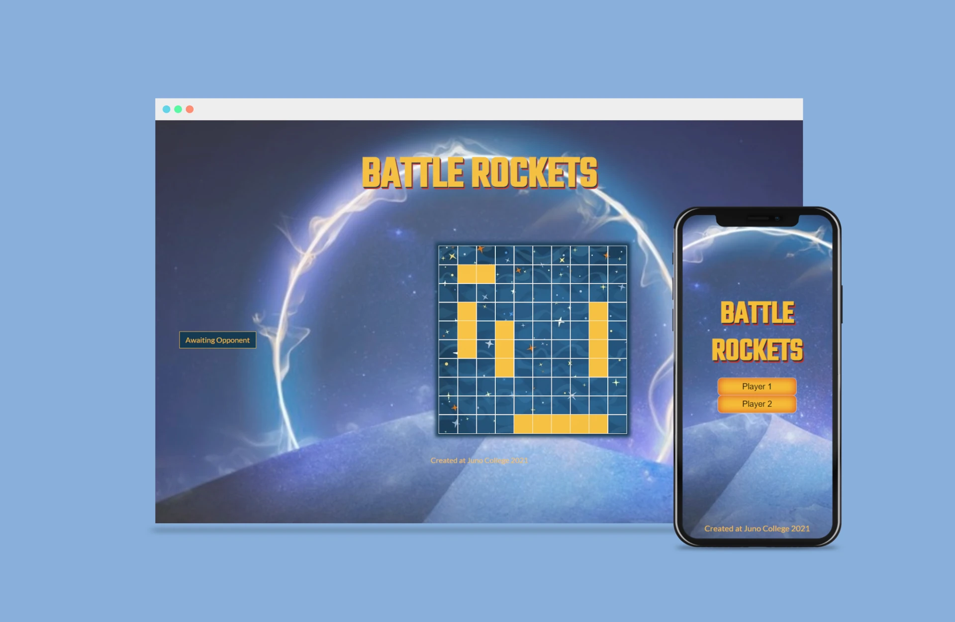 Battle Rockets. Group project using React and Firebase.